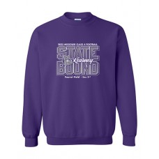 Kearney 2023 Football STATE-BOUND Crewneck Sweatshirt (Purple)